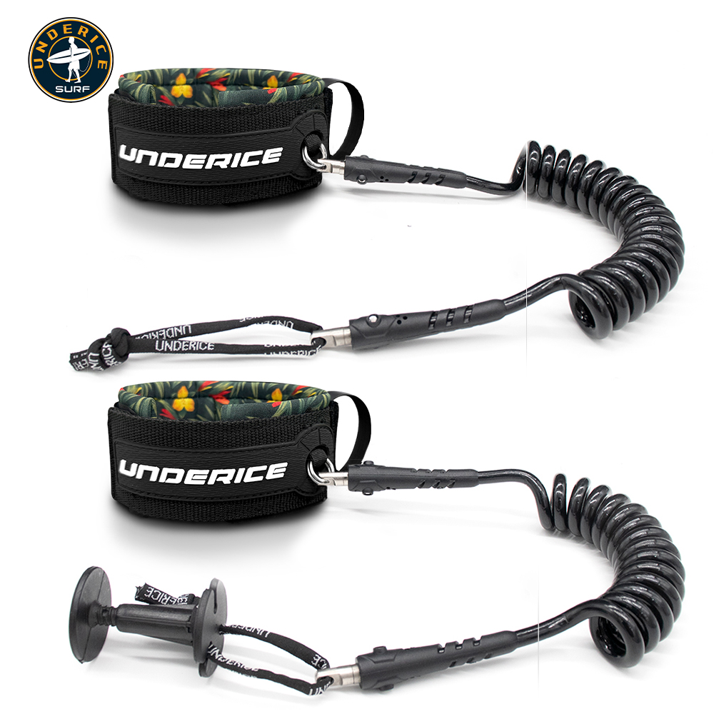 Paddle Board Leash Coiled - TPU Surfboard Leash Verstelbare Opgerolde Bicep