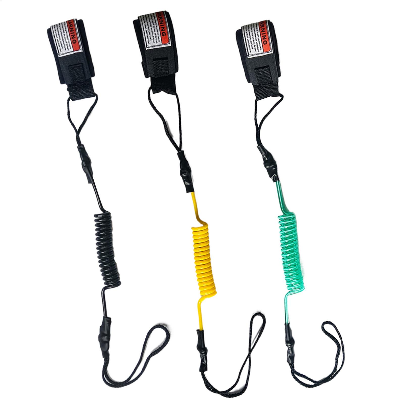 Paddle Board Leash Coiled - Paddleboard-riem, opgerolde elastische verstelbare vervangende enkelband,