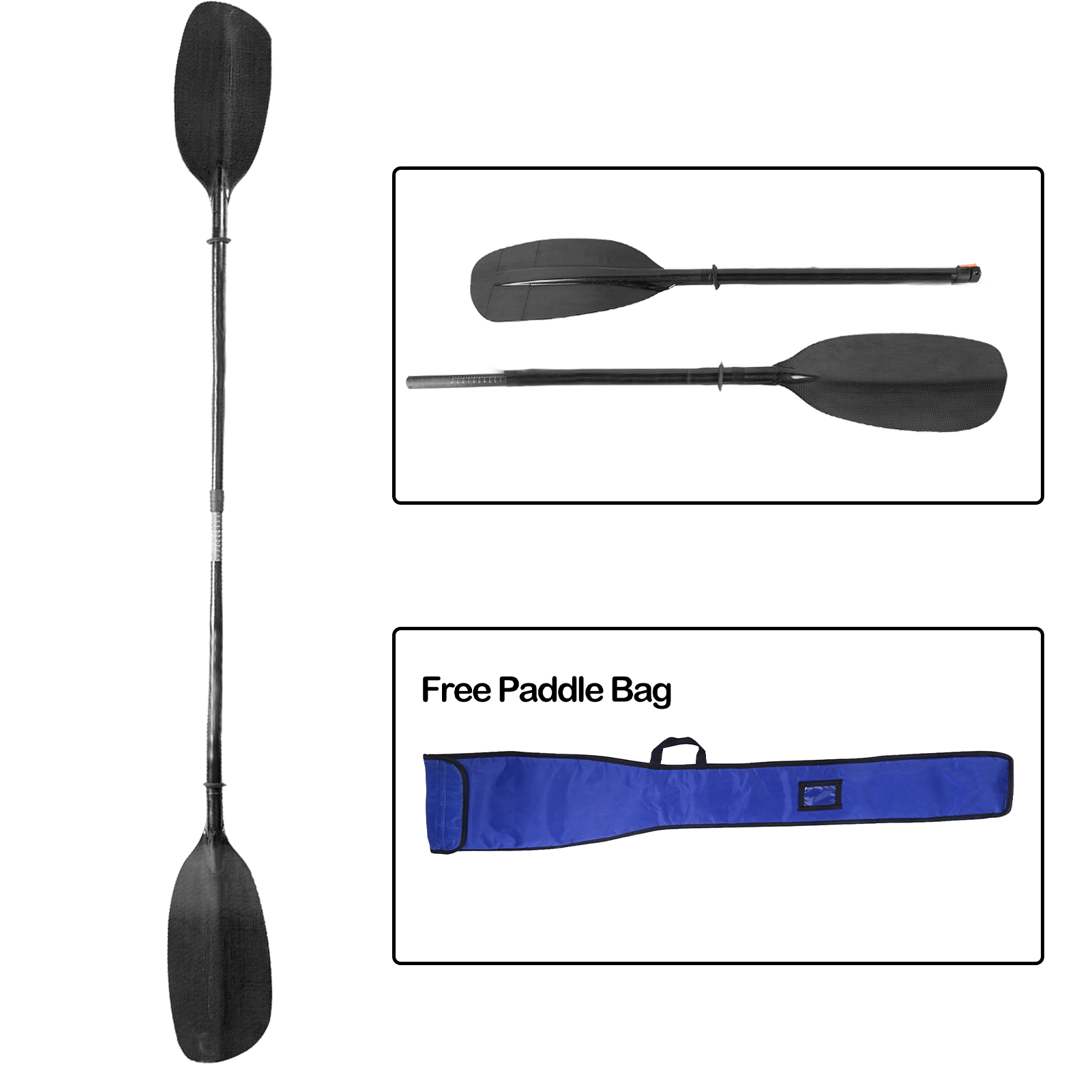 Sup Paddle Carbon Fiber - 815G Carbon Wildwater Peddel Rechte As