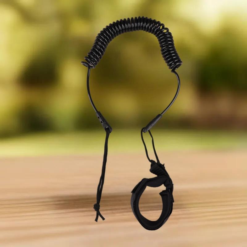 Paddle Board Leash Coiled - Opgerolde elastische enkelriem voor surfen, Sup