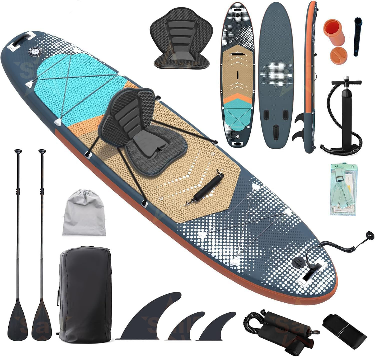Paddle Board Backpack - Multifunctionele opblaasbare stand-up paddleboard SUP complete