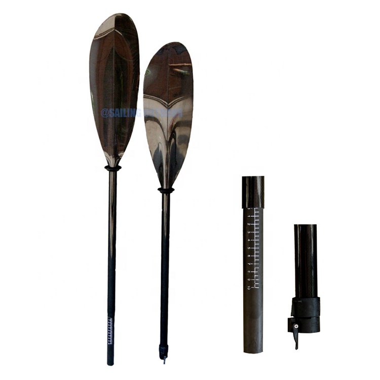 Kayak Paddle Carbon 2 Piece - Lichtgewicht 2/4-delige glasvezel 3K carbon fiber