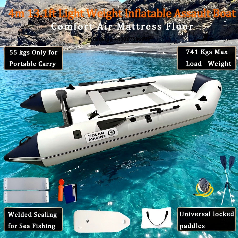 Inflatable Boat 4 Person - MC400-3 Solar Marine 7-persoons 4m opblaasbare