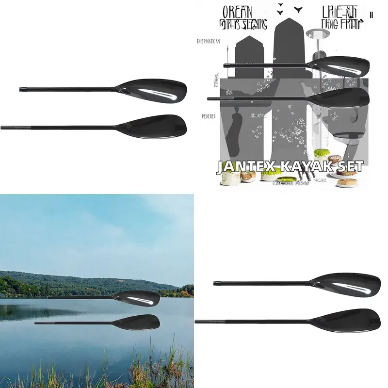 Kayak Paddle Carbon 2 Piece - 2-delige kajakpeddel van carbon fiber met
