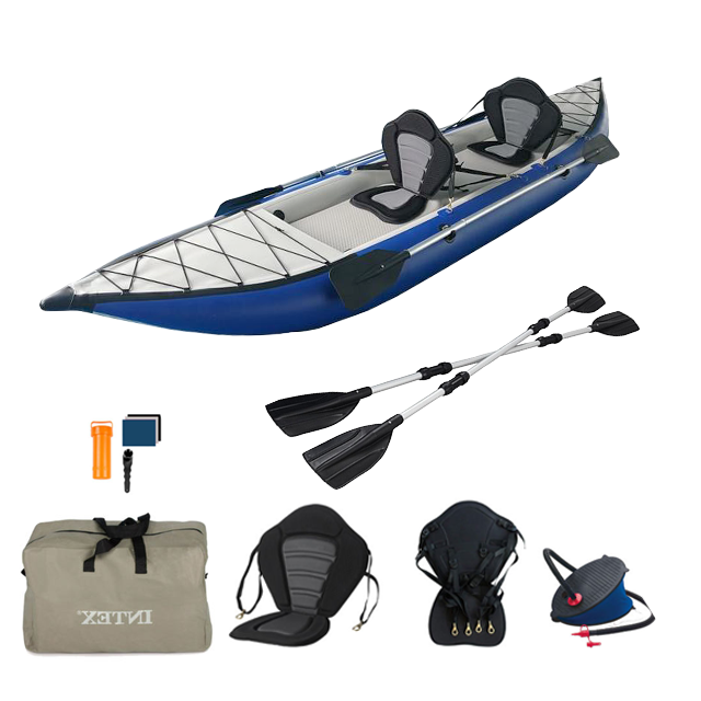 Kayak Inflatable 2 Person - Opblaasbare tandemkajak, geschikt voor 2 personen,