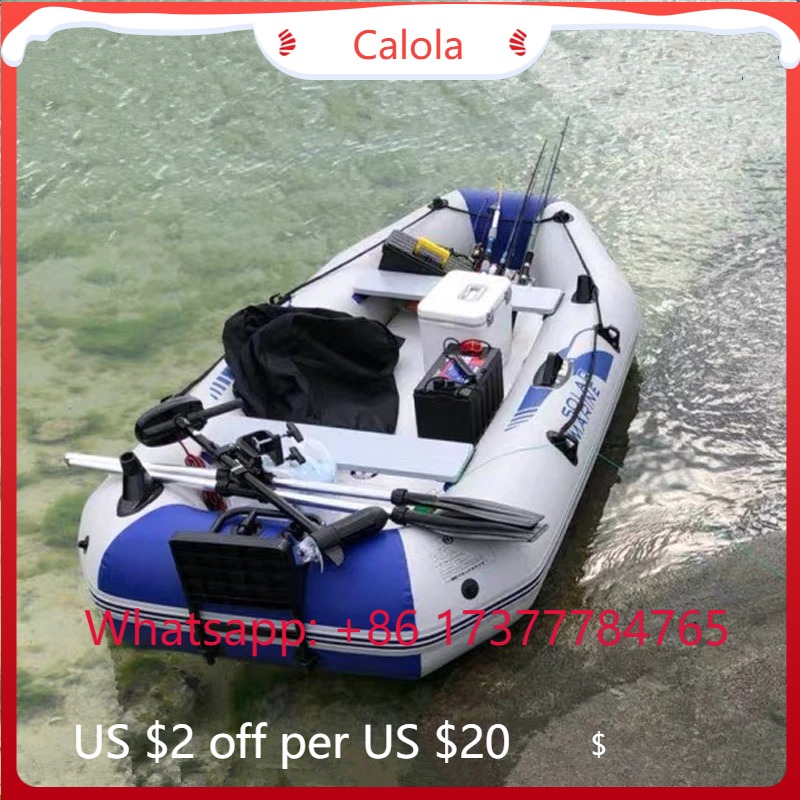 Inflatable Kayak 3 Person - PVC opblaasbare boot luchtmat, Solar Marine,
