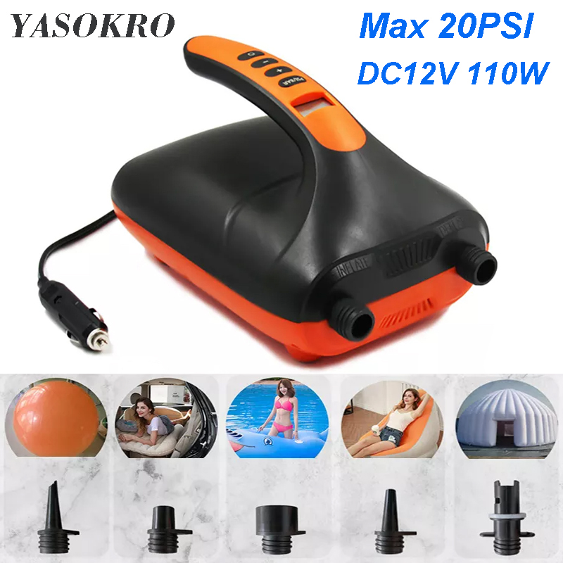 Paddle Board Electric Pump 20Psi - 20 Psi Doul Stage Elektrische Luchtpomp
