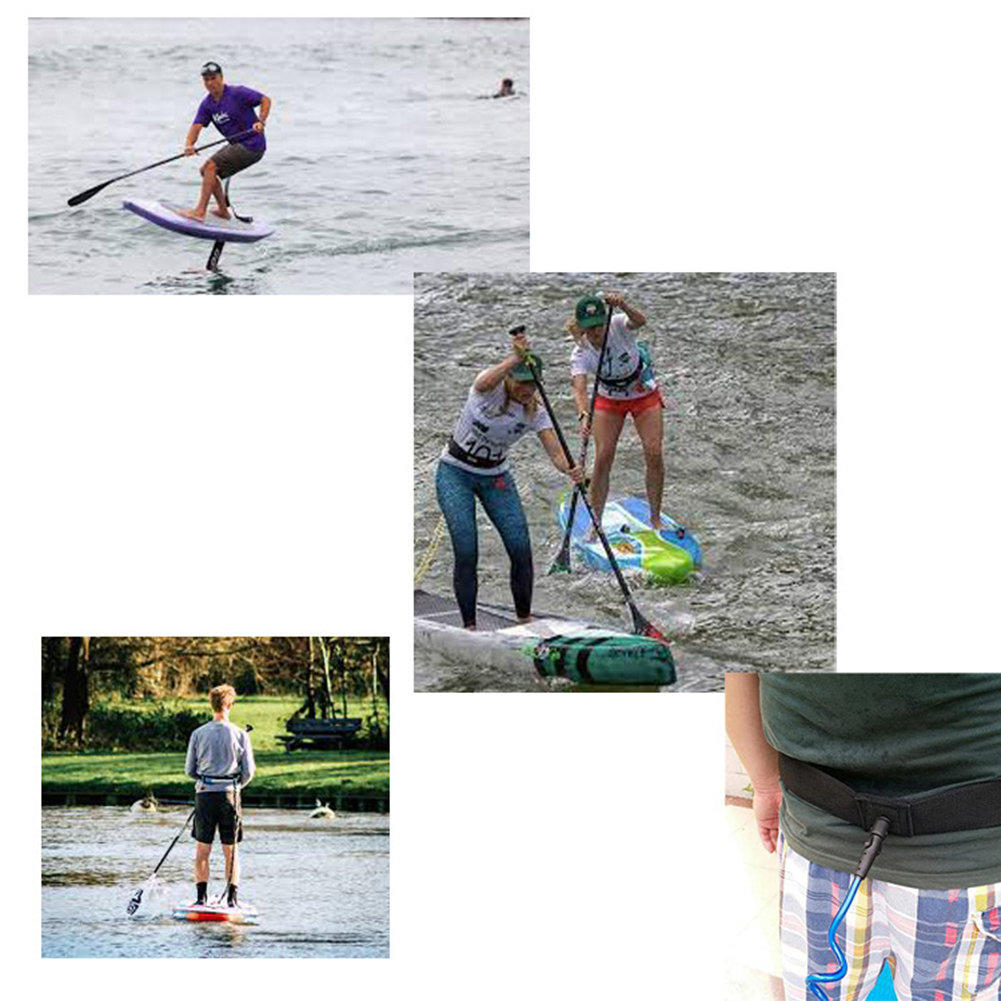 Paddle Board Leash Coiled - Opgerolde verstelbare SUP surfplank heupriem voor