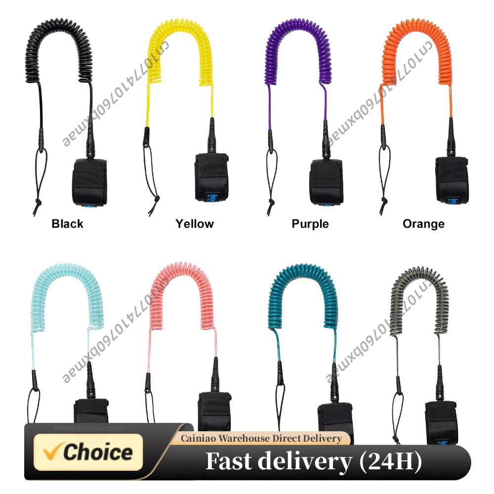Paddle Board Leash Coiled - Opgerolde SUP Leash 10FT SUP Enkelveiligheidskoord