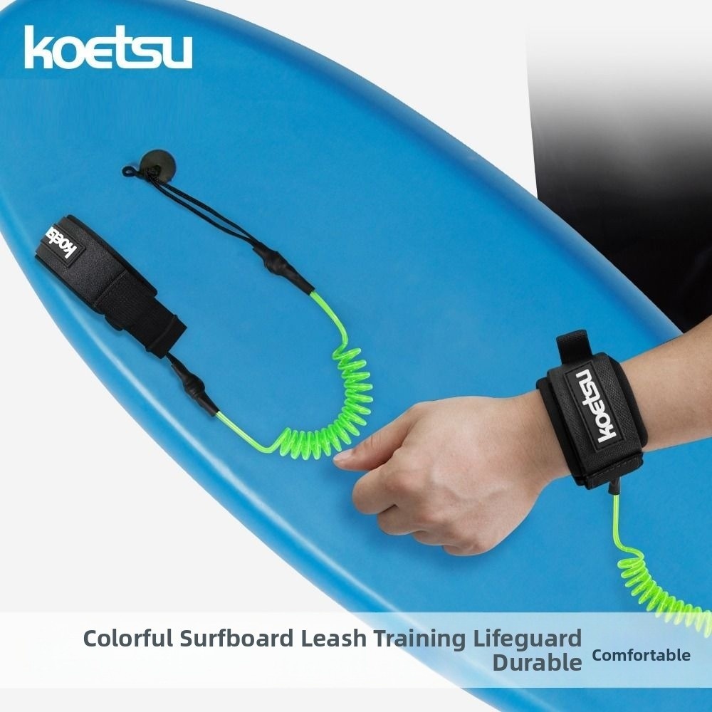 Paddle Board Leash Coiled - Nieuwe elastische rekbare opgerolde bodyboardlijn 120