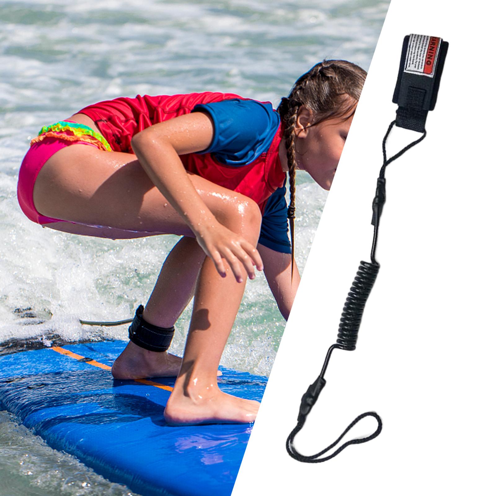 Paddle Board Leash Coiled - Duurzame surfplank- en paddleboard-veiligheidssnoer, een spiraalvormig