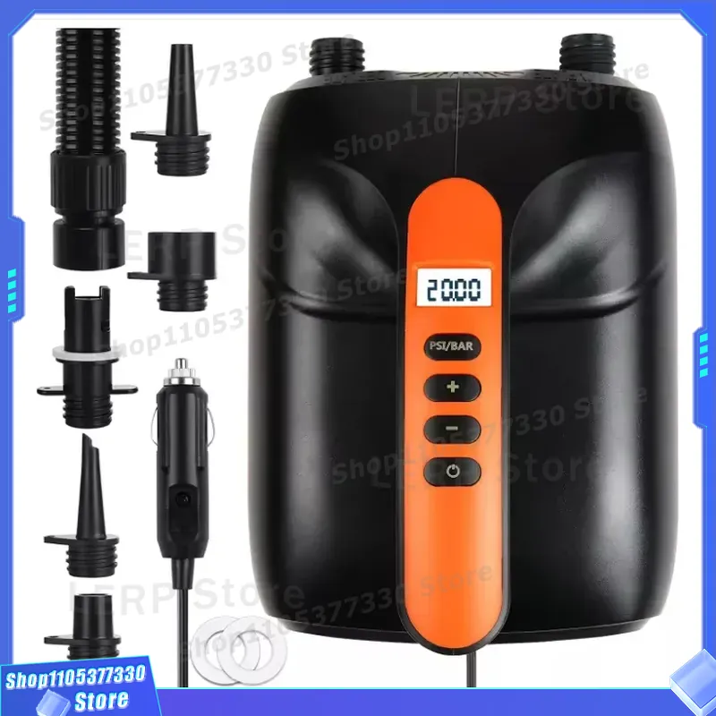 Paddle Board Electric Pump 20Psi - 20PSI Elektrische Luchtpomp voor SUP Opblaasbare