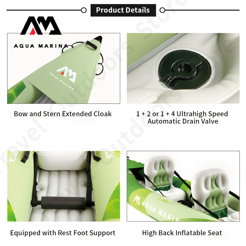 AQUA MARINA BETTA Opblaasbare  - Inflatable Kayak 3 Person recensie en prijs