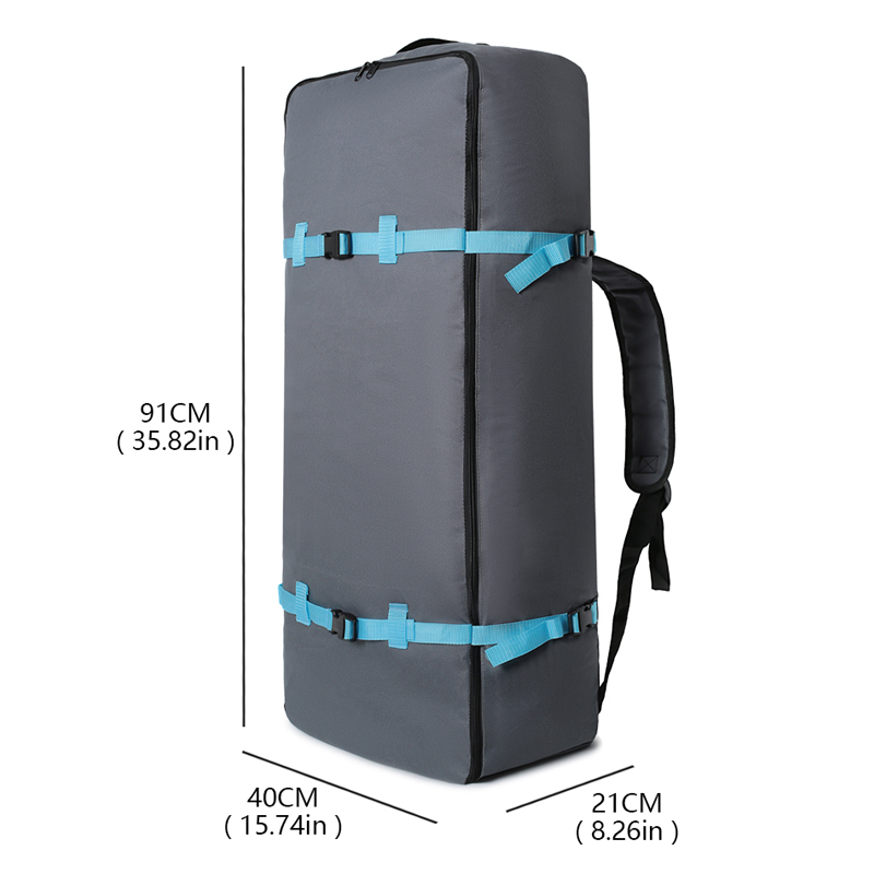 Grijze Oxford-stoffen paddlebo - Paddle Board Backpack recensie en prijs