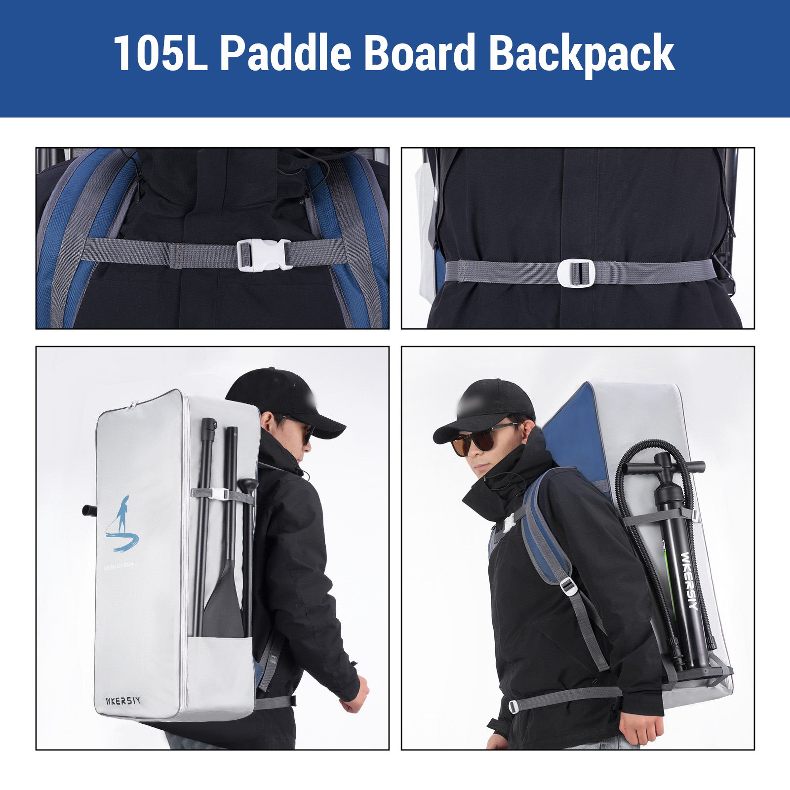 105l Paddle Board Rugzak Water - Paddle Board Backpack recensie en prijs