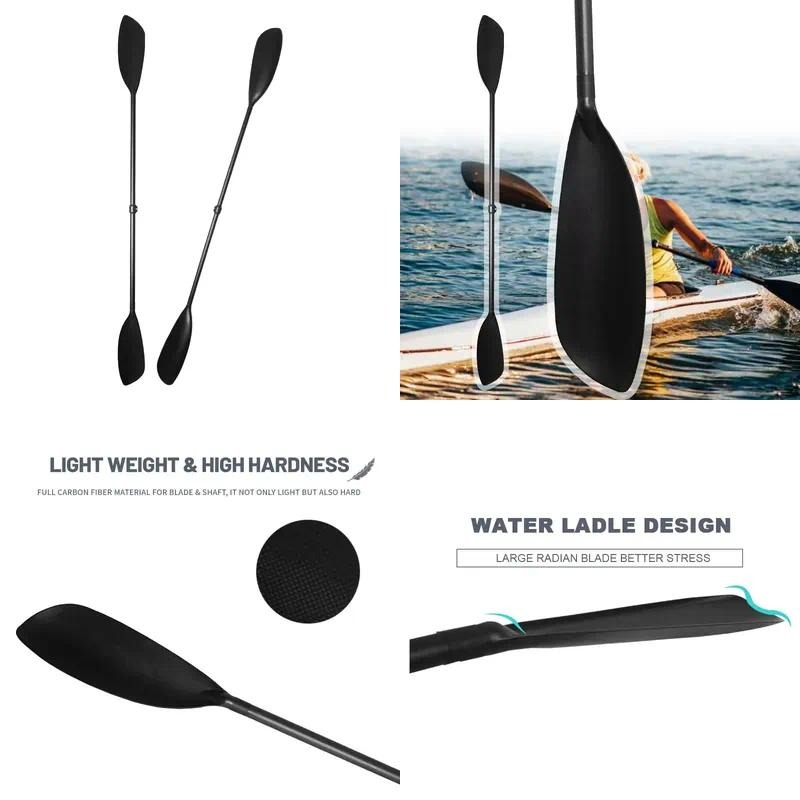 Verstelbare kajakpeddel van ko - Kayak Paddle Carbon 2 Piece recensie en prijs