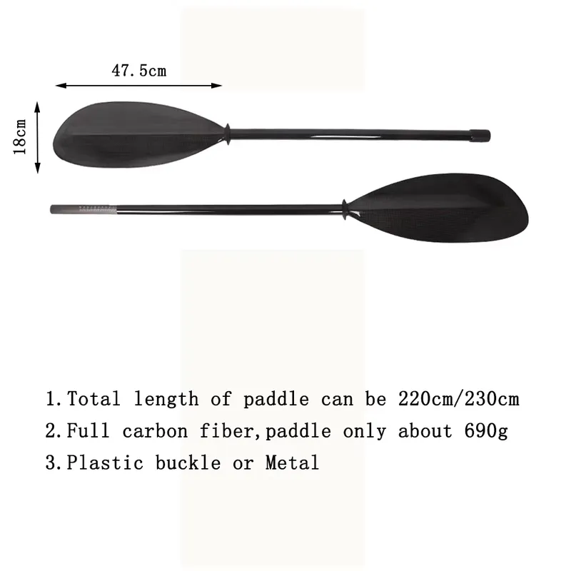 Productie van 2 stuks lichtgew - Kayak Paddle Carbon 2 Piece recensie en prijs