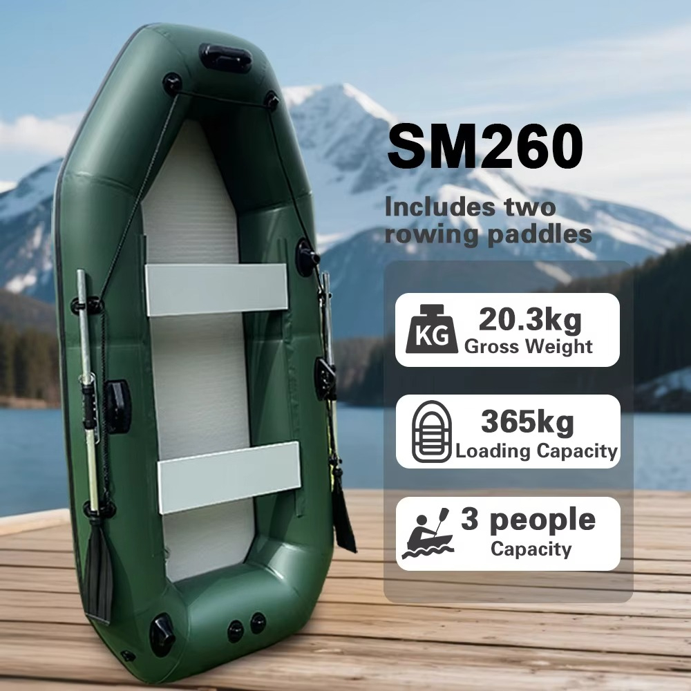3-persoons roeikajak 260 cm op - Inflatable Kayak 3 Person recensie en prijs