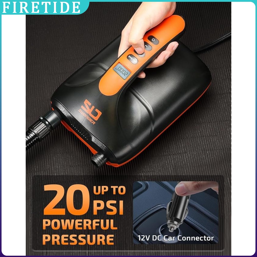 Draagbare 12V SUP luchtpomp vo - Paddle Board Electric Pump 20Psi recensie en prijs