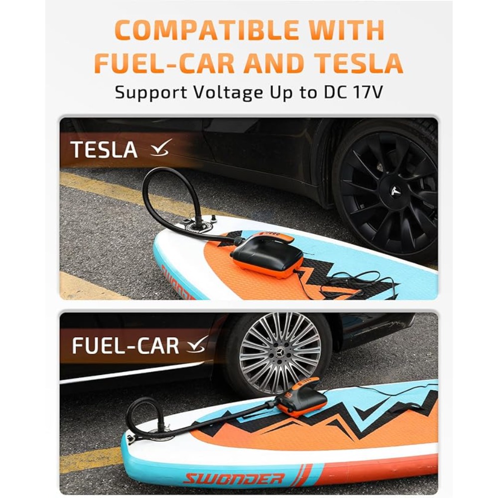 Draagbare 12V SUP luchtpomp vo - Paddle Board Electric Pump 20Psi recensie en prijs