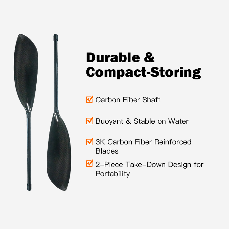 Kajakpeddel van carbon fiber,  - Kayak Paddle Carbon 2 Piece recensie en prijs