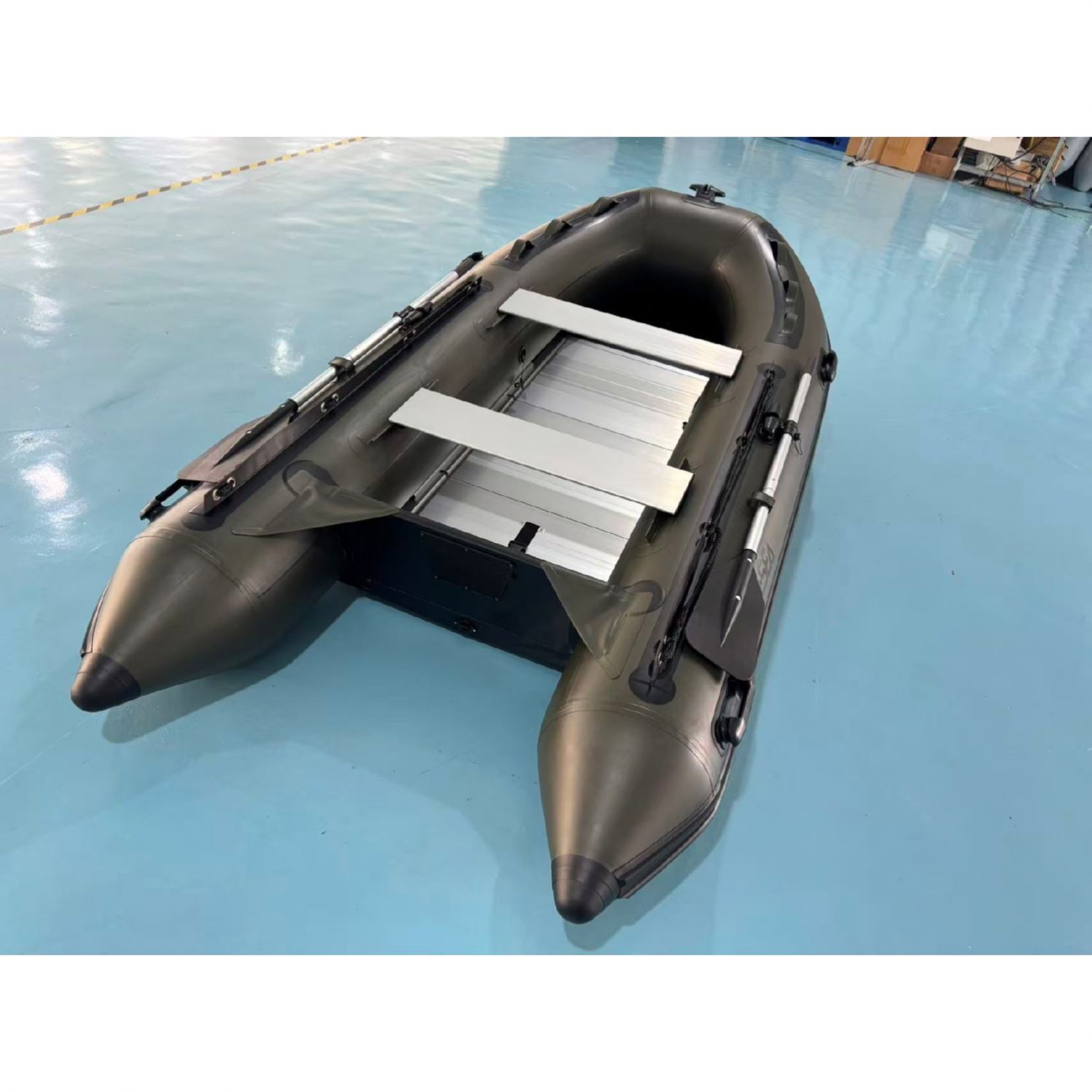 Opblaasbare PVC boot met alumi - Inflatable Boat 4 Person recensie en prijs