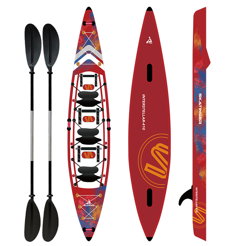 Opblaasbare viskayak van PVC d - Inflatable Kayak 3 Person recensie en prijs