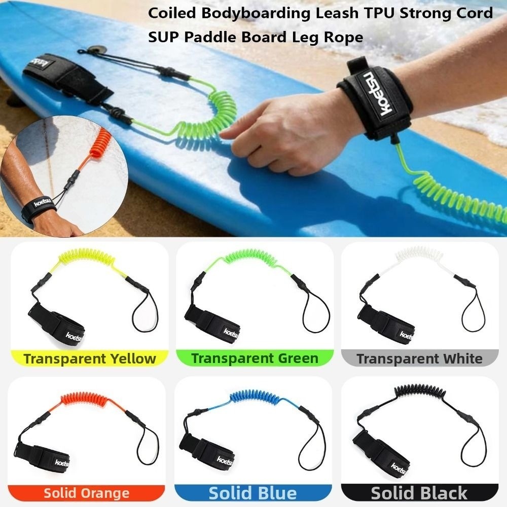 Nieuwe elastische rekbare opge - Paddle Board Leash Coiled recensie en prijs