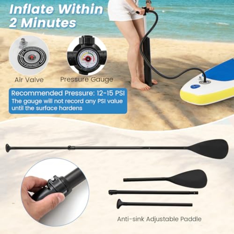 Opblaasbaar SUP paddleboard vo - Sup Board 11Ft Inflatable recensie en prijs