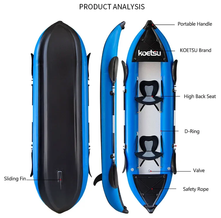 KOETSU 1-2 Personen Opblaasbar - Kayak Inflatable 2 Person recensie en prijs